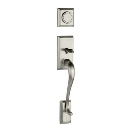 Kwikset Hawthorne Dummy Exterior Handleset Satin 802HELIP-15